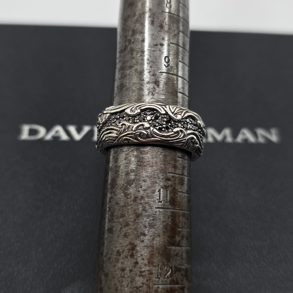 David Yurman Intricate Silver Men's Band - Picture 6 of 10